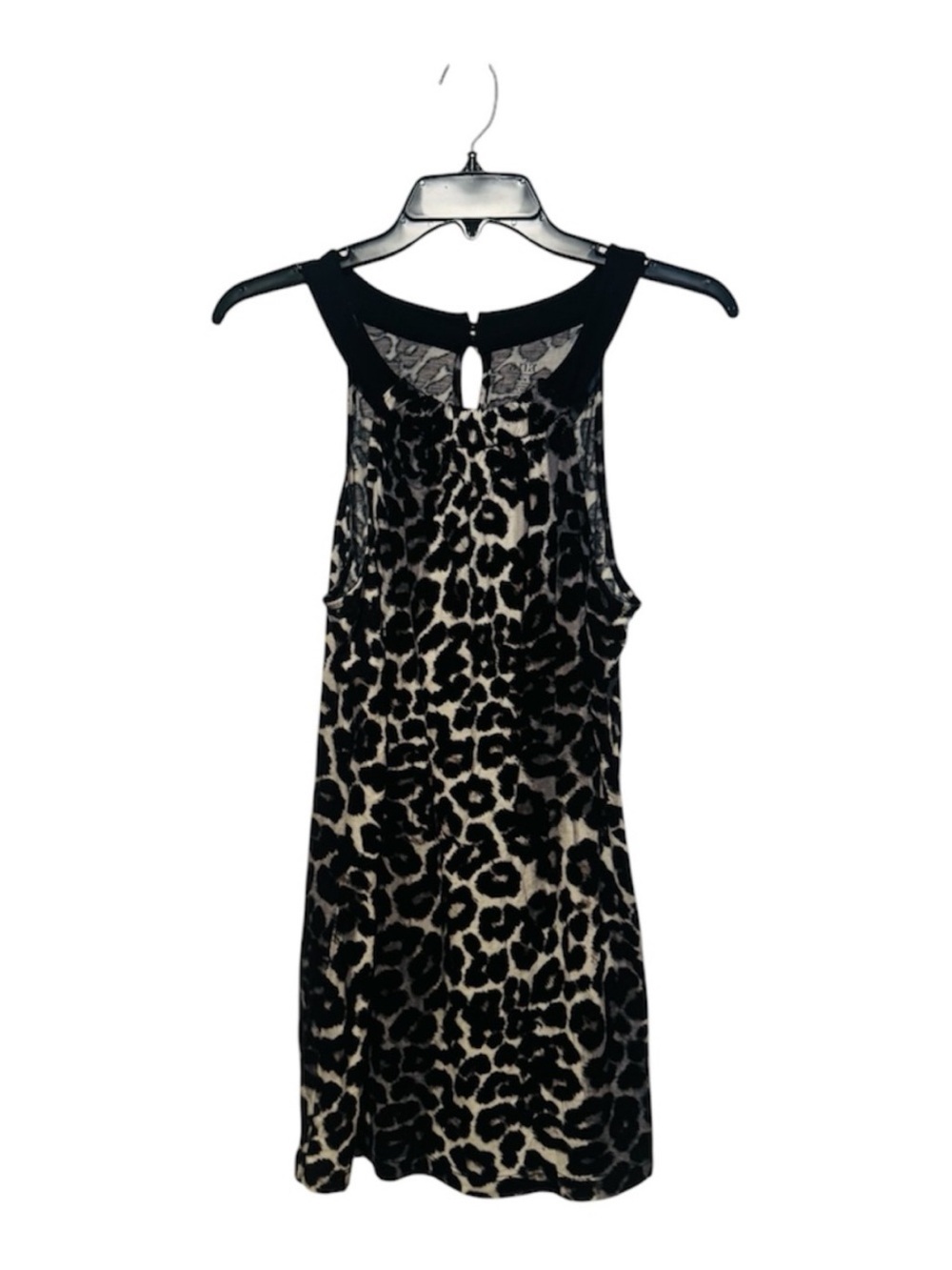 a.n.a Black and Cream Leopard Print Midi Dress